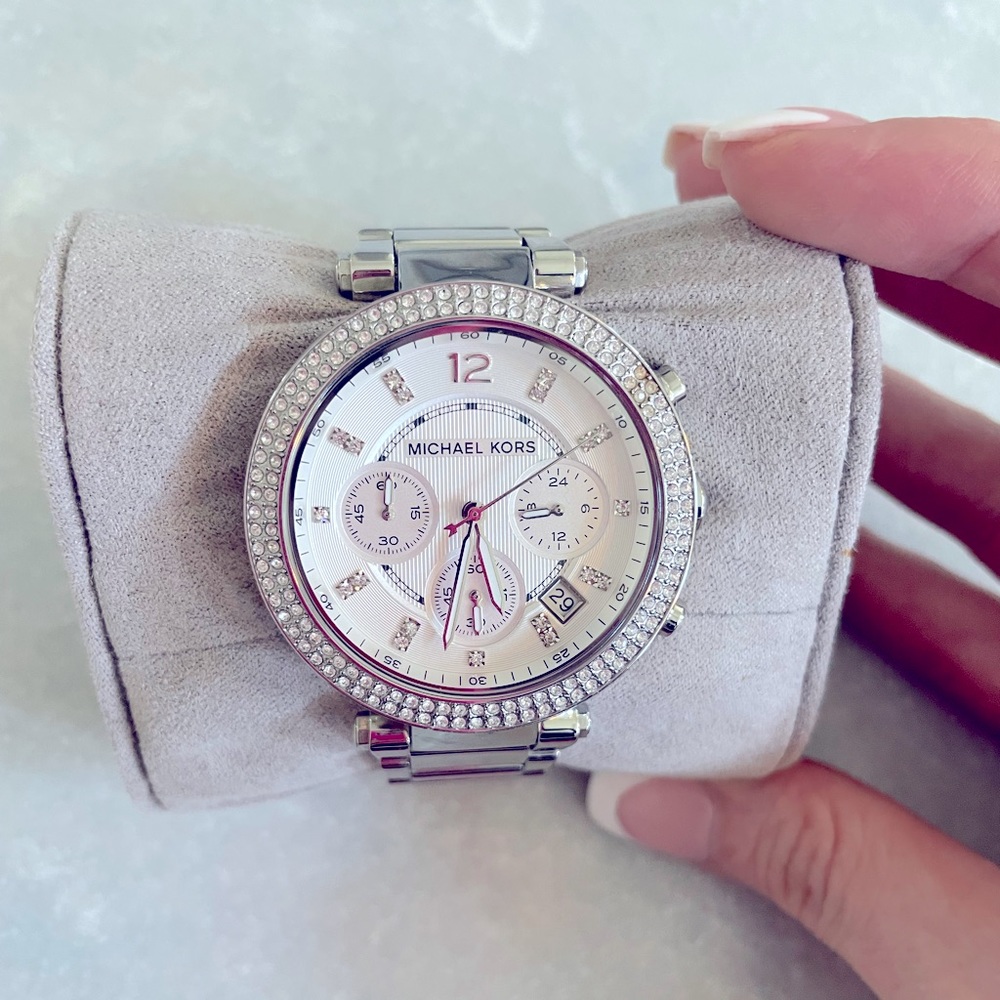 Michael Kors Silver Parker Watch for Women